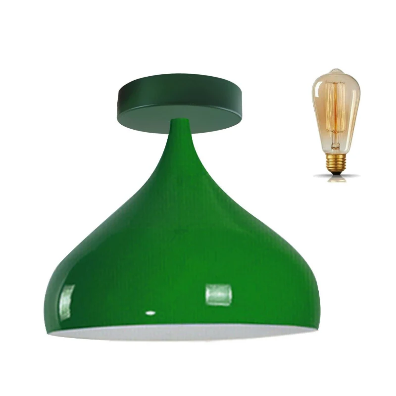 Industrial Grun LED Deckenleuchten |E27 Deckenlampen
