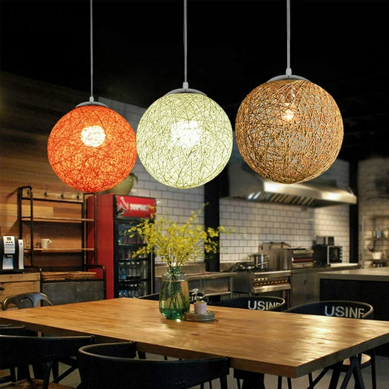 Rattan Pendelleuchte Ø 20cm schirme für Hängelampen~2061