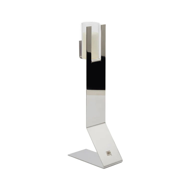 Steel Candle Holder PANAREA Set of Two by Bruno Munari