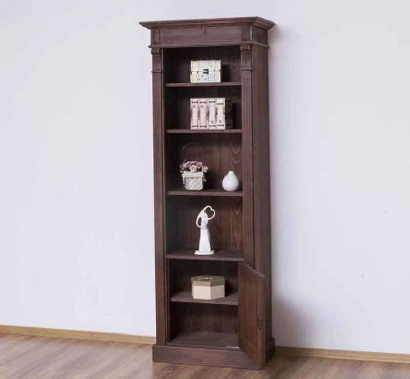 Casa Padrino Bücherregal im Landhausstil mit 1 Tür, 71 x 39 x 197 cm
