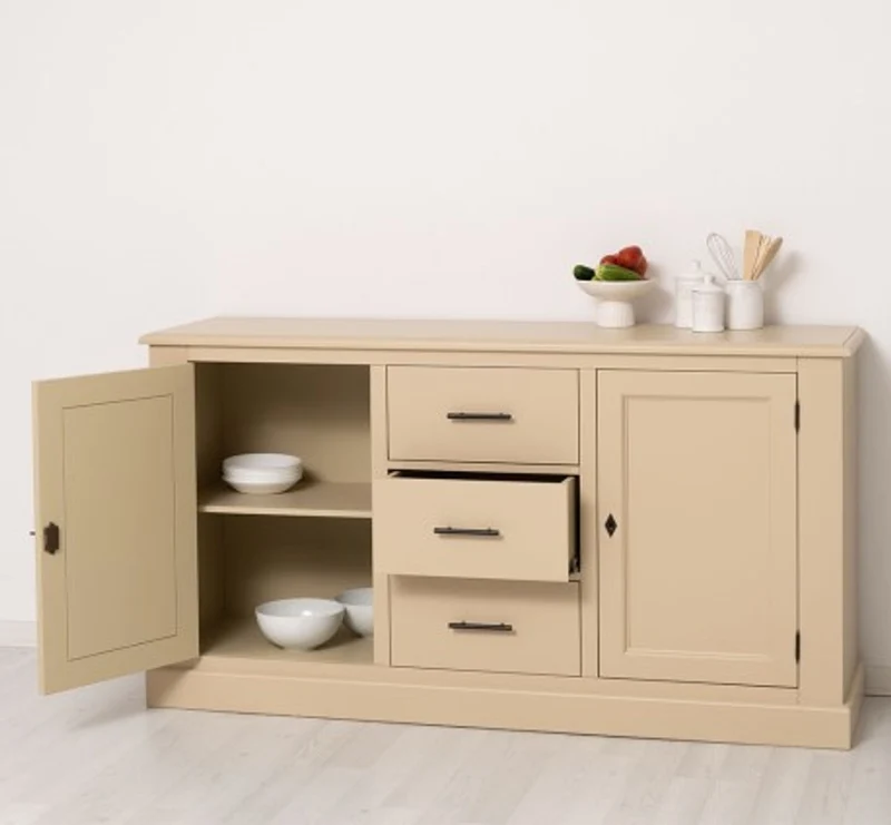 Casa Padrino Sideboard im Landhausstil mit 2 Türen und 3 Schubladen, 173 x 47 x 93 cm