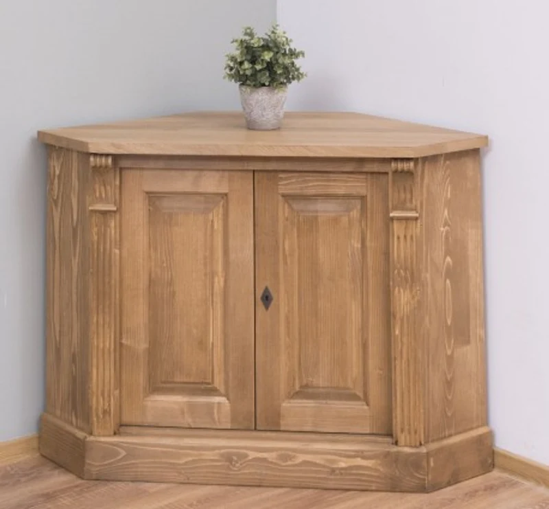 Casa Padrino Sideboard im Landhausstil mit 2 Türen und Eichenholzplatte, 110 x 52 x 78 cm