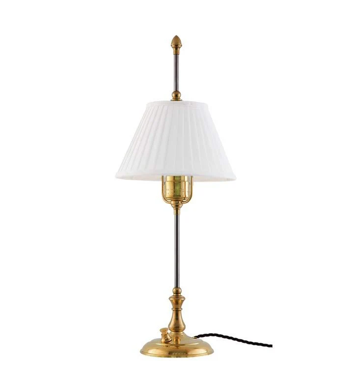 Bordslampa - Kellgren mässing, vit skärm