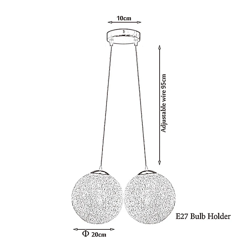 Rattan Lampe Geflochtener Lampenschirm deko schwarz lampen~2059