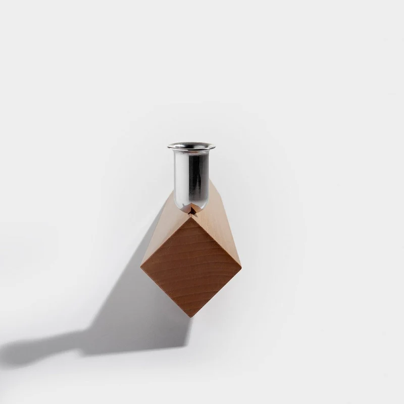 Wood Candle Holder VENEZIA / PISA / TORCELLO by Ron Gilad for Danese Milano