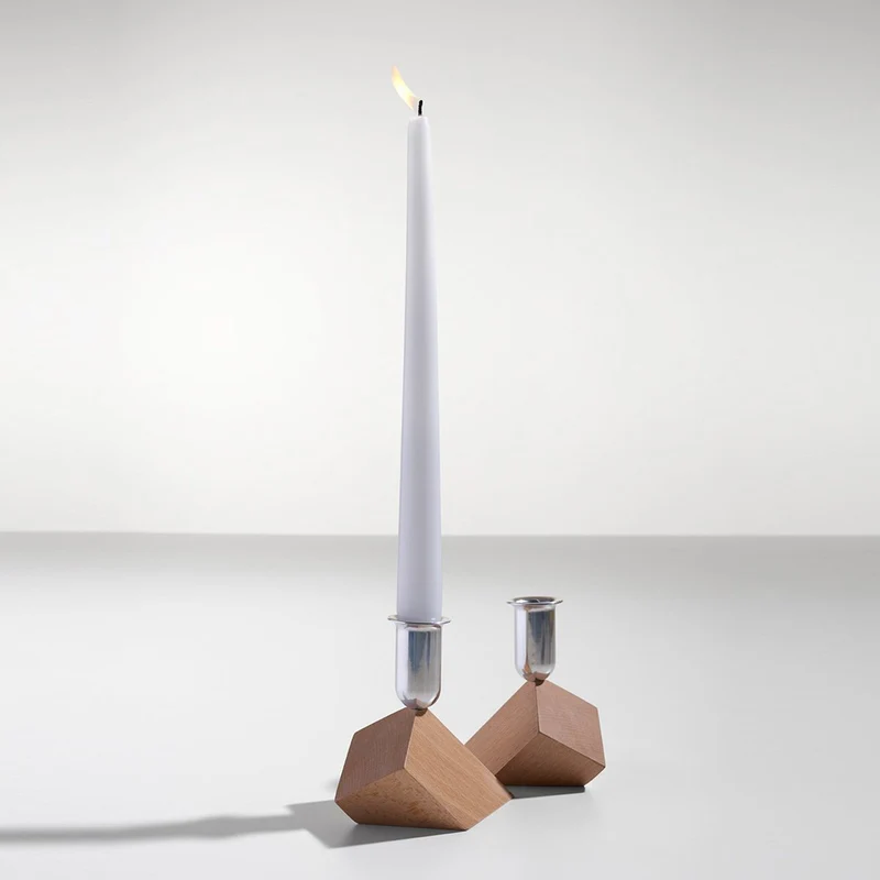 Wood Candle Holder VENEZIA / PISA / TORCELLO by Ron Gilad for Danese Milano