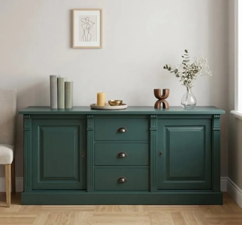 Casa Padrino Sideboard im Landhausstil mit 2 Türen und 3 Schubladen, 179 x 51 x 78 cm