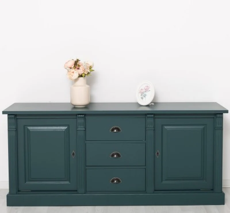 Casa Padrino Sideboard im Landhausstil mit 2 Türen und 3 Schubladen, 179 x 51 x 78 cm