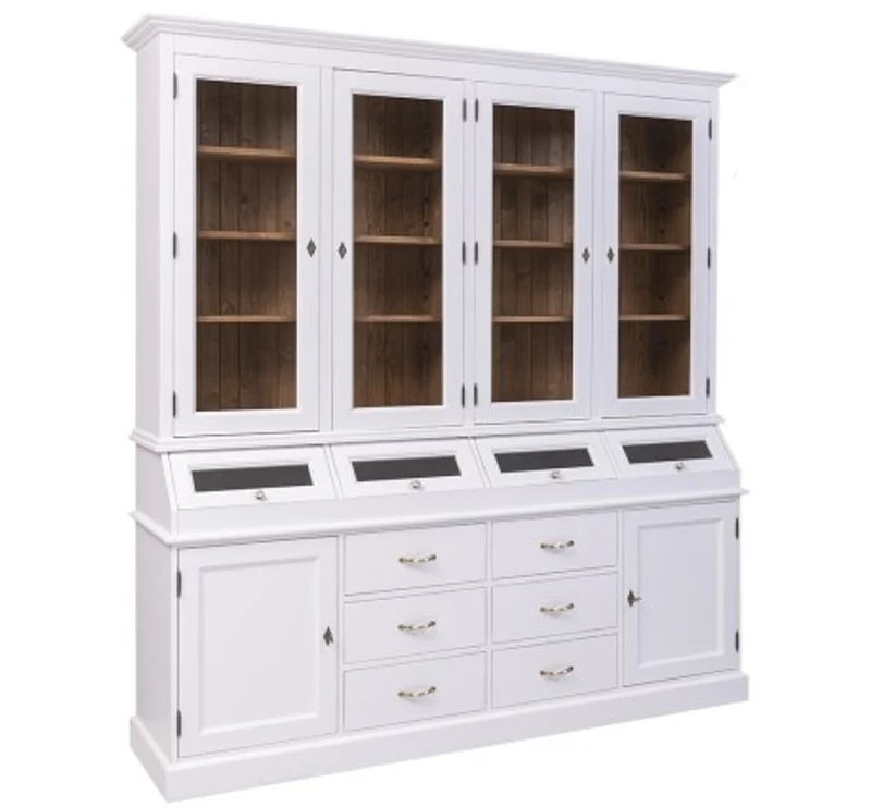 Casa Padrino Sideboard im Landhausstil mit 2 Türen und 6 Schubladen, 214 x 50 x 226 cm