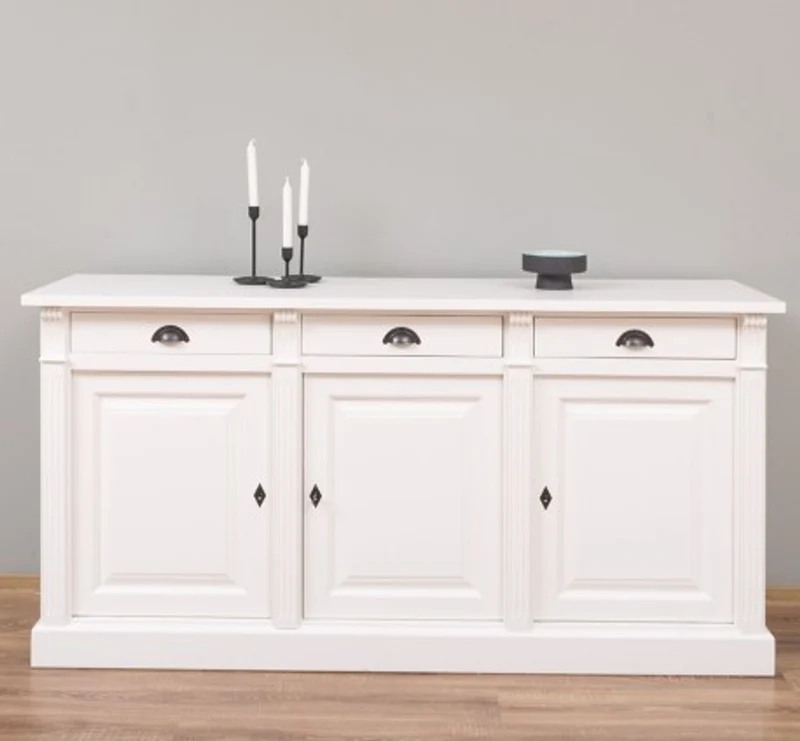 Casa Padrino Sideboard im Landhausstil mit 3 Türen und 3 Schubladen, 179 x 51 x 90 cm