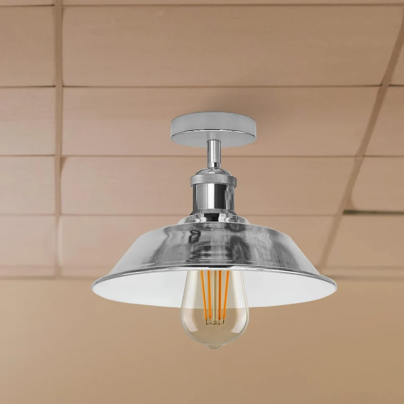 Chrom Deckenleuchte Industrie-Stil Moderne Deckenlampe ~2043