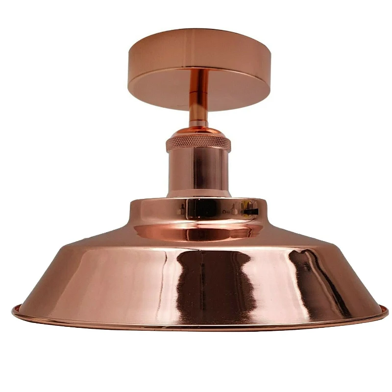 LEDSONE Deckenleuchte Roségold 22cm Retro Design E27 ~2039
