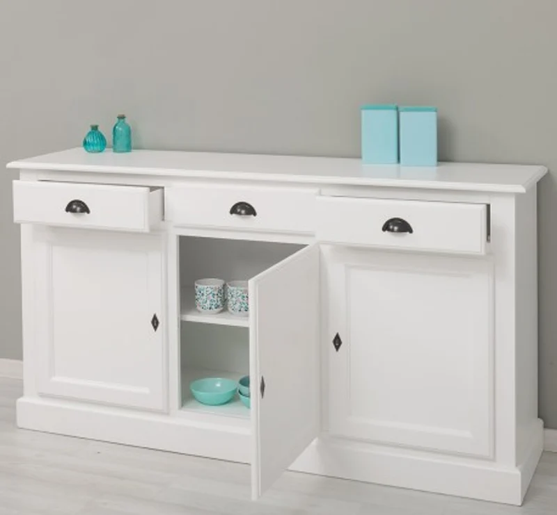 Casa Padrino Sideboard im Landhausstil mit 3 Türen und 3 Schubladen, 172 x 45 x 90 cm