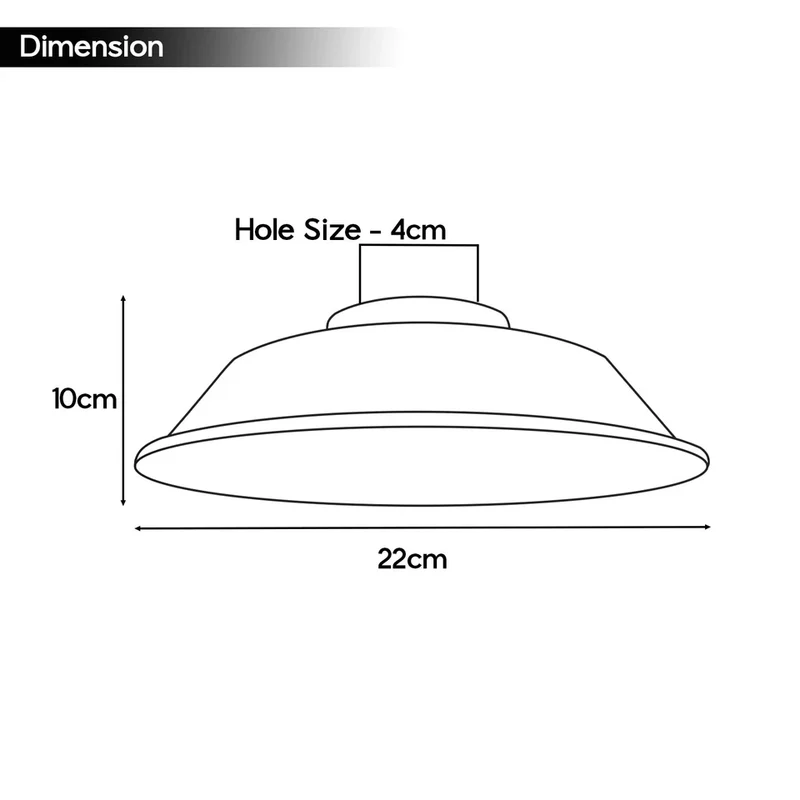 Metall Lampenschirm Französisches Gold Ø 22cm~2026