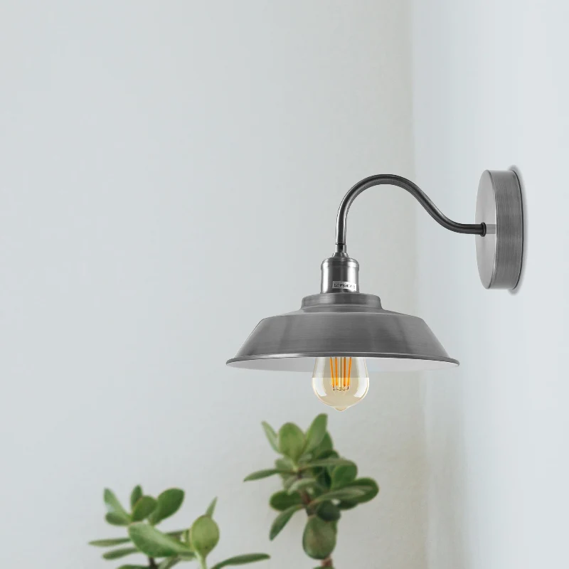 LEDSONE Wandlampe Satin Nickel Metal Lampenhalterung ~2021