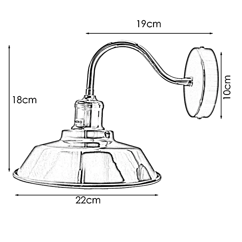 LEDSONE Wandlampe Satin Nickel Metal Lampenhalterung ~2021