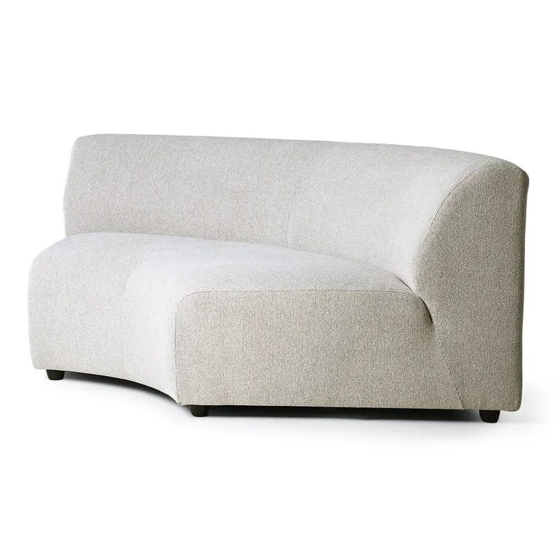 Modulares Sofa Element Jax Sneak hellgrau - HKliving