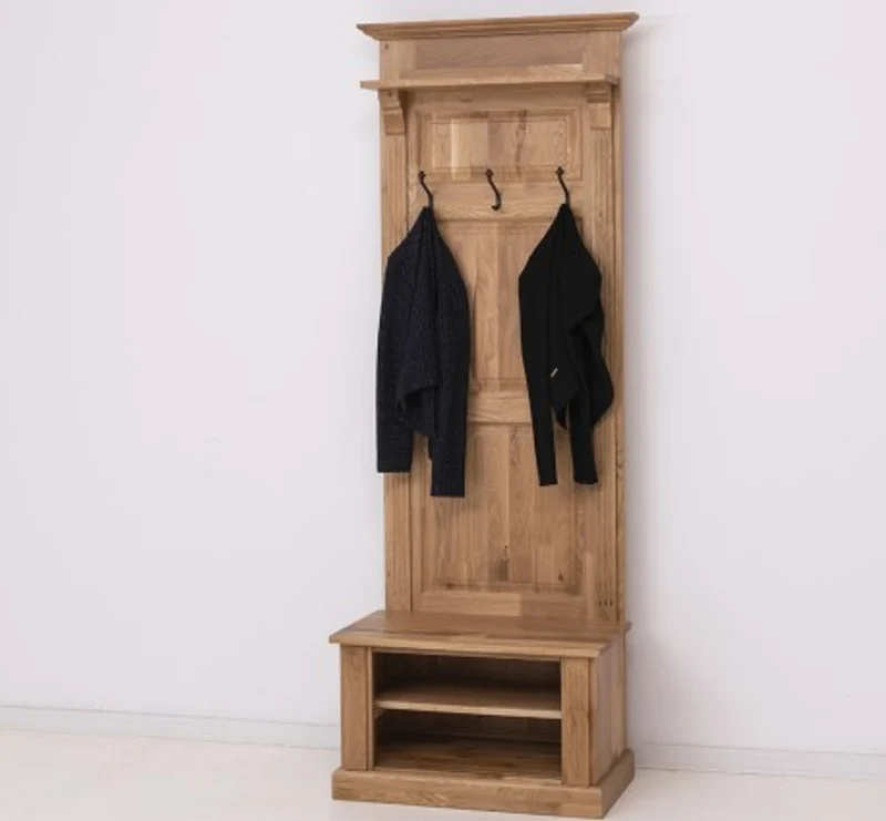 Casa Padrino Garderobe im Landhausstil mit 2 Ablagen, 80 x 41 x 210 cm