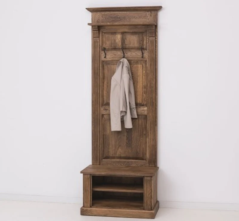 Casa Padrino Garderobe im Landhausstil mit 2 Ablagen, 80 x 41 x 210 cm