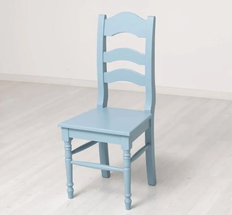 Casa Padrino Stuhl im Landhausstil Himmelblau, 44 x 44 x 102 cm
