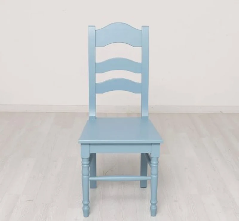 Casa Padrino Stuhl im Landhausstil Himmelblau, 44 x 44 x 102 cm