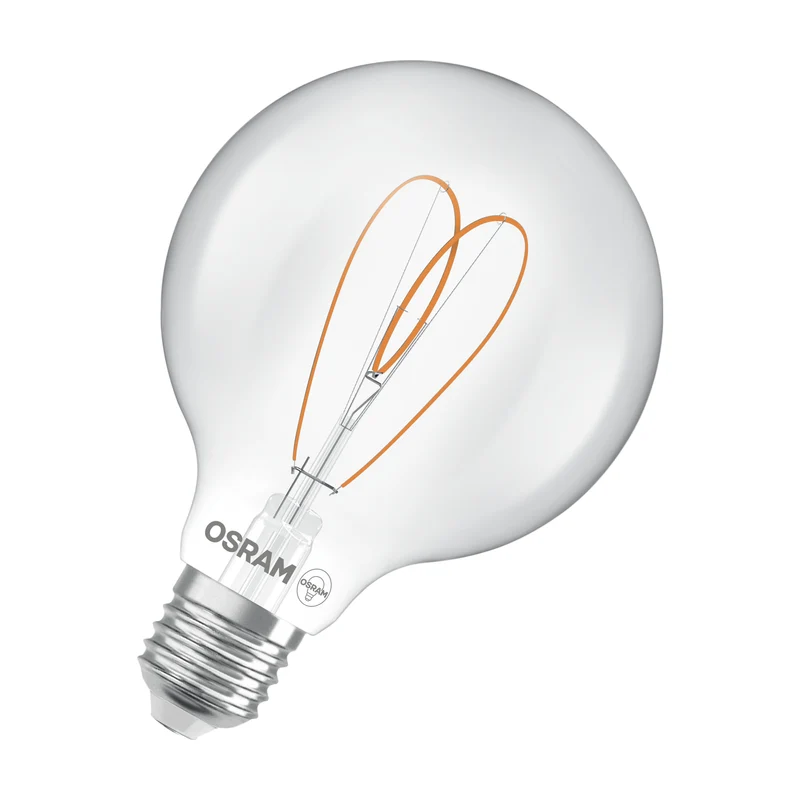 OSRAM Vintage 1906 Globe LED-Lampe Klar, 7.2W, 806lm, 2700K , Warmweiß , E27