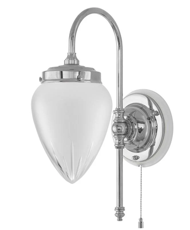 Vägglampa - Blomberg 80 nickel, matt droppe