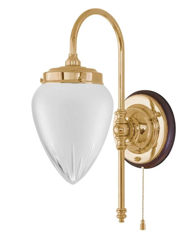 Vägglampa - Blomberg 80 mässing, matt droppe