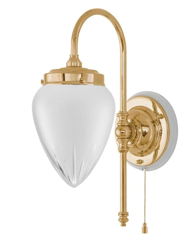 Vägglampa - Blomberg 80 mässing, matt droppe