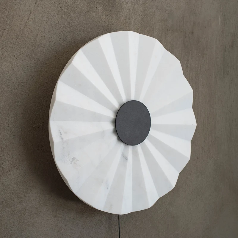 Carrara Marble Wall Lamp ORU by Stella Orlandino