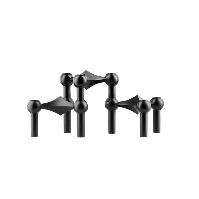 Kerzenhalter 3er Set - Stoff Nagel