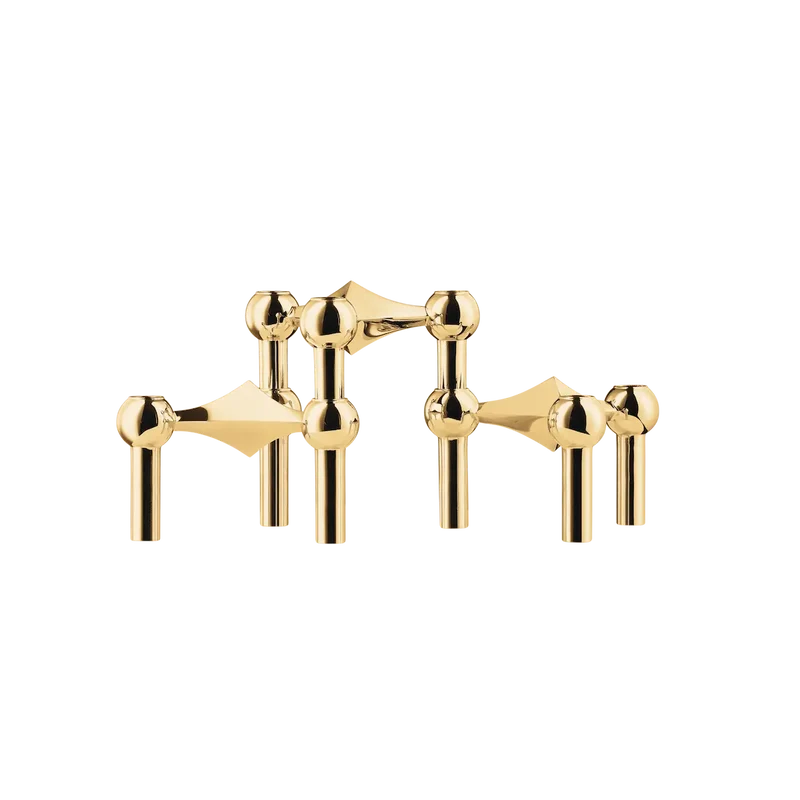 Kerzenhalter 3er Set - Stoff Nagel