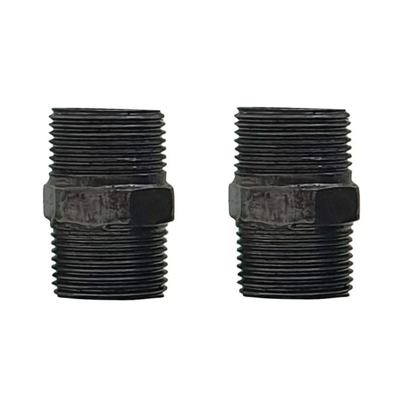 Beleuchtungszubehör für Hex Nipple Pipe aus schwarzem Eisen~1929