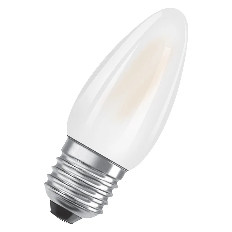 OSRAM LED Star Classic Lampe, Minikerze, 5.5W, Frosted, E27 , Warmweiß