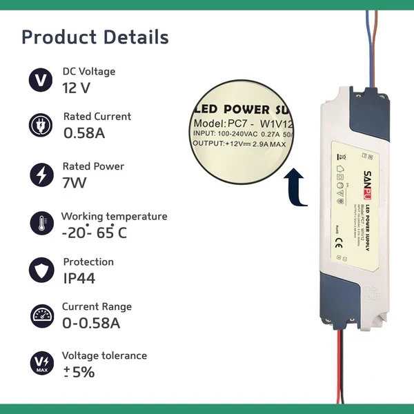 7W trafo 230v auf 12v schalten netzteil transformator~1819