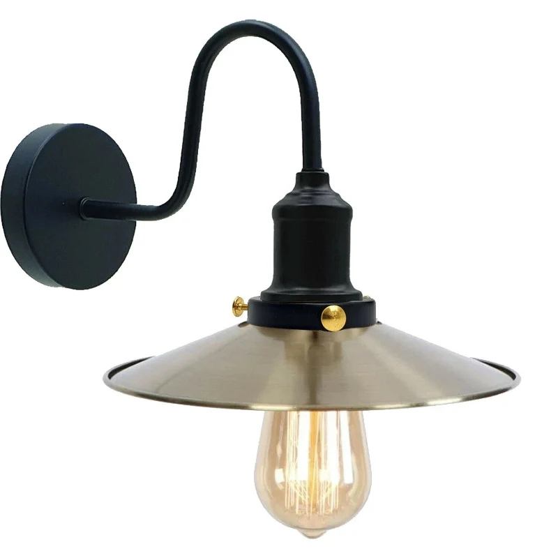 Vintage innen Wandleuchte Schwanenhals Ø22 cm LEDSONE ~1818