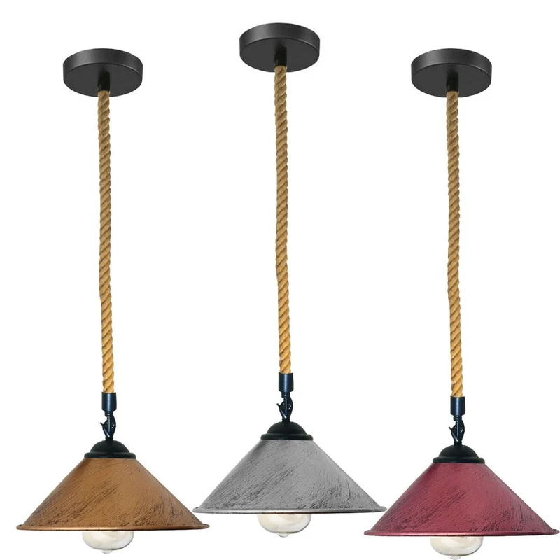 Retro Esstisch Pendelleuchte Glühbirne Retro seillampe~1811