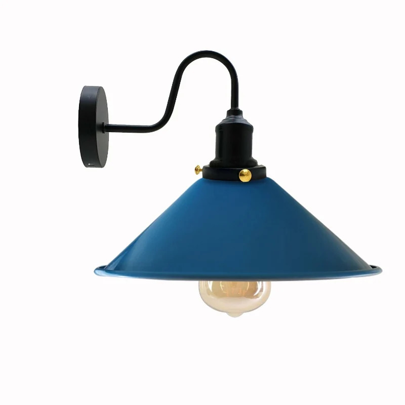 Retro Wandlampe mit Schwanenhals & Metall E27 ~1796