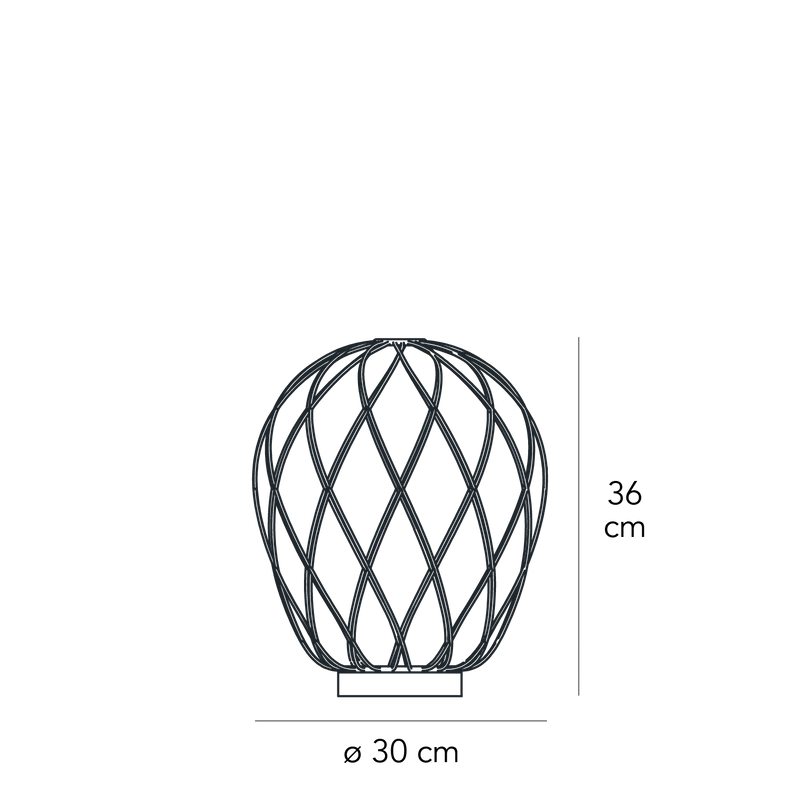 Table Lamp PINECONE Medium Gold by Paola Navone for FontanaArte
