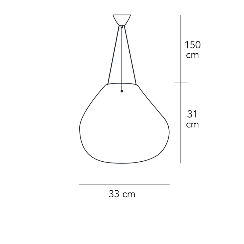 Suspension Lamp BOLLA Medium by Studio Harry-Paul/Creator for FontanaArte