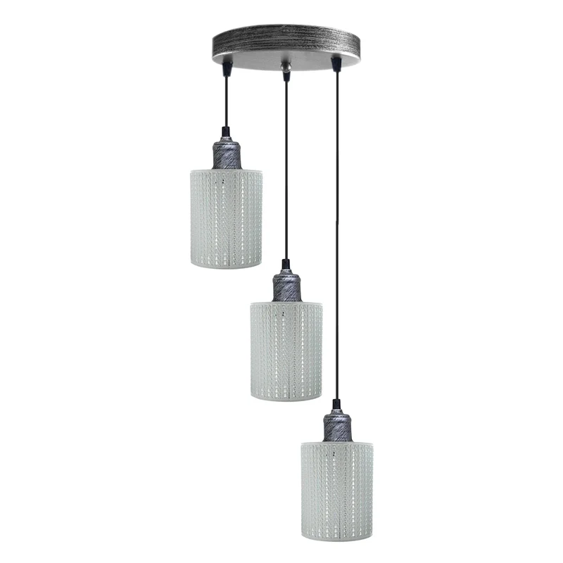 Moderne industrielle Vintage Pendelleuchte aus Metall Día Hollow Hanging Craft Pendelleuchte~1848
