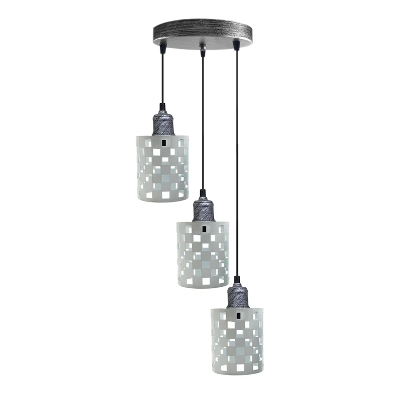 Moderne industrielle Vintage Pendelleuchte aus Metall Día Hollow Hanging Craft Pendelleuchte~1848