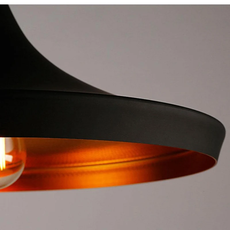 Schwarz Interior Golden Pendelleuchte | Deckenleuchte Ø 36cm~ 2914