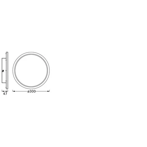 LEDVANCE ORBIS DISC Badezimmerleuchte, schwarz, 18W, 2200lm
