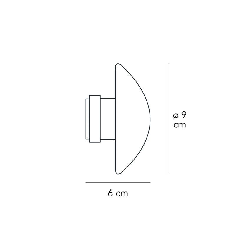 Wall Lamp SILLABA Small by Piero Castiglioni for FontanaArte
