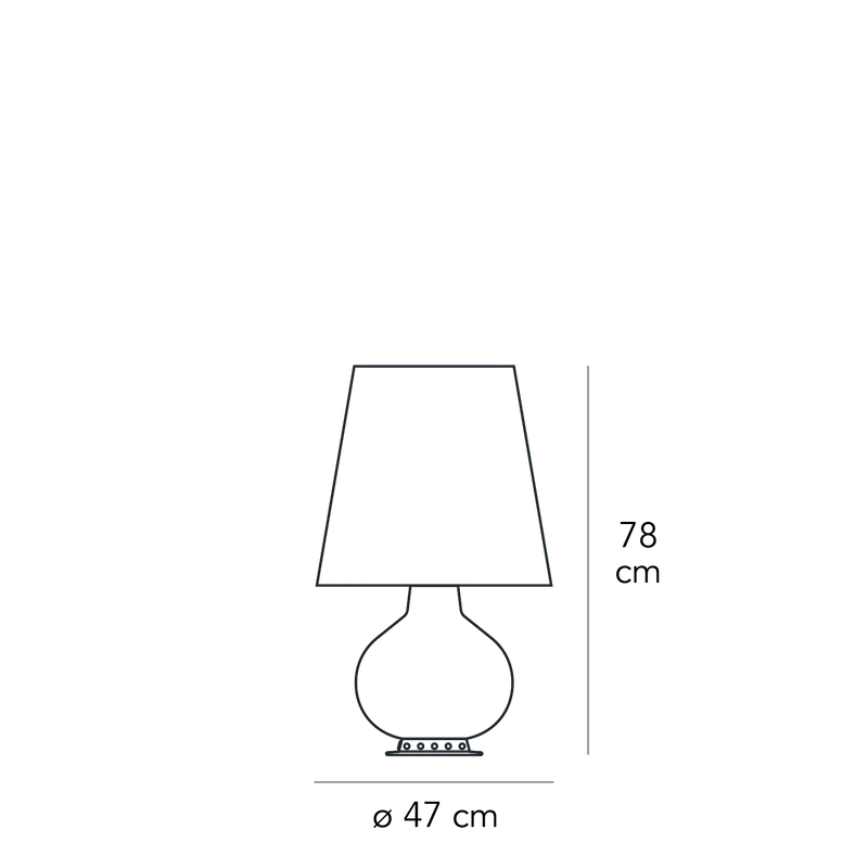 Table Lamp FONTANA Large by Max Ingrand for FontanaArte