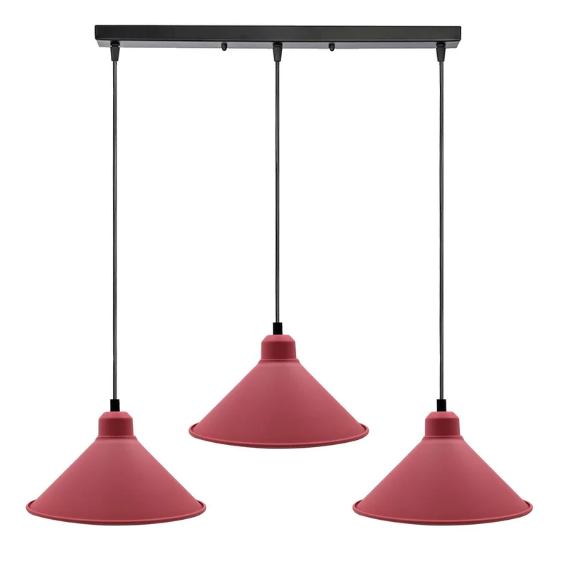 Hängelampe kristall Kronleuchter Kegel Schatten rosa Farbe pendelleuchten~1769