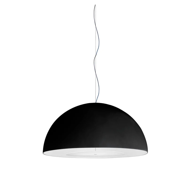 Suspension Lamp AVICO Small Black by Charles Williams for FontanaArte