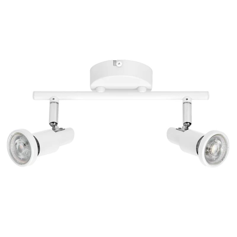 LEDVANCE LED SPOT GU10 2 x 3,4W, 460lm, weiß, 2. 700K Farbtemperatur, warmweiße Lichtfarbe, zeitloses Design, austauschbare LED-Lampe, ideal für Innenräume, CRI 90, verstellbare Köpfe