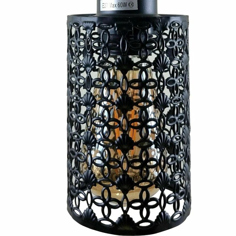 Stylische Wandlampe Vintage DrahtKäfig E27 Fassung~1558